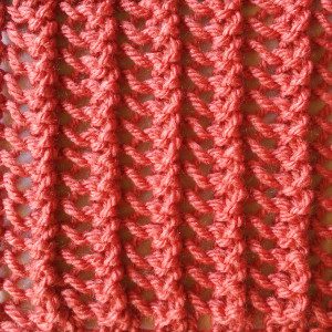 simple vertical lace stitch