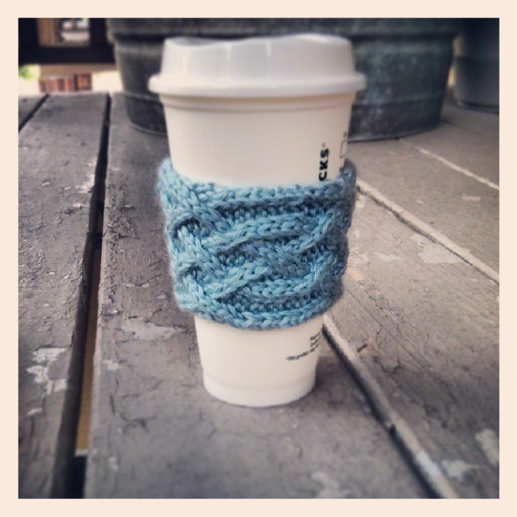 celtic plait coffee cup sleeve