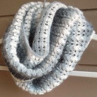 Simple Lace and Mohair Scarf