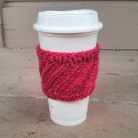 diagonal rib coffee cup sleeve