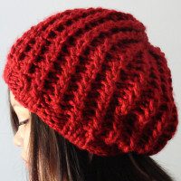 Rick Rack Slouchy Hat