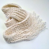 ribbed lace scarf