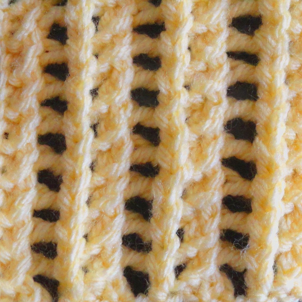 singular lacy rib stitch