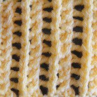 singular lacy rib stitch