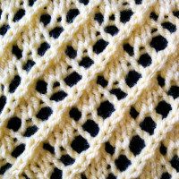 fancy diagonal lace