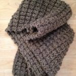 Ridge Rib Men's Scarf by Lynn Adsit