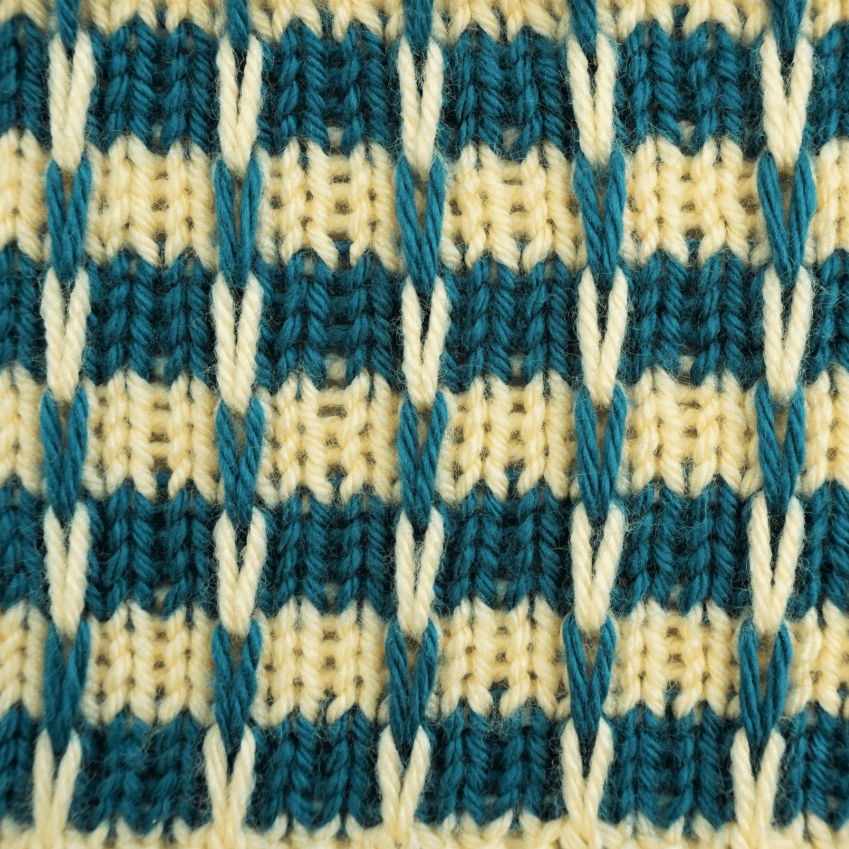 Striped Slip Knit Stitch
