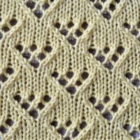 Lacy Eyelet Points Knit Stitch