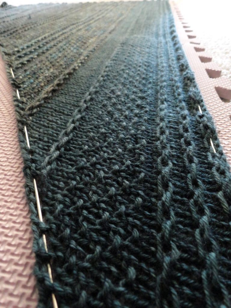 Wet blocking