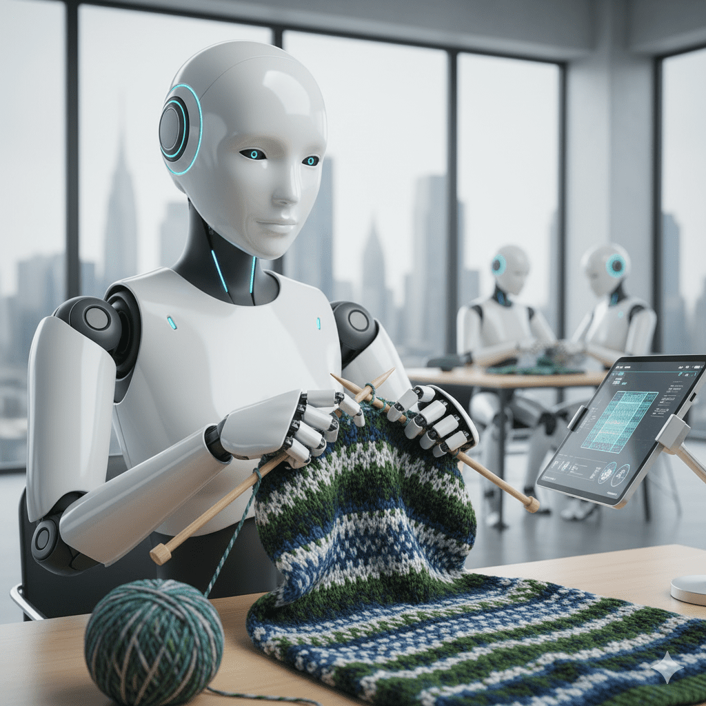 Robot knitting
