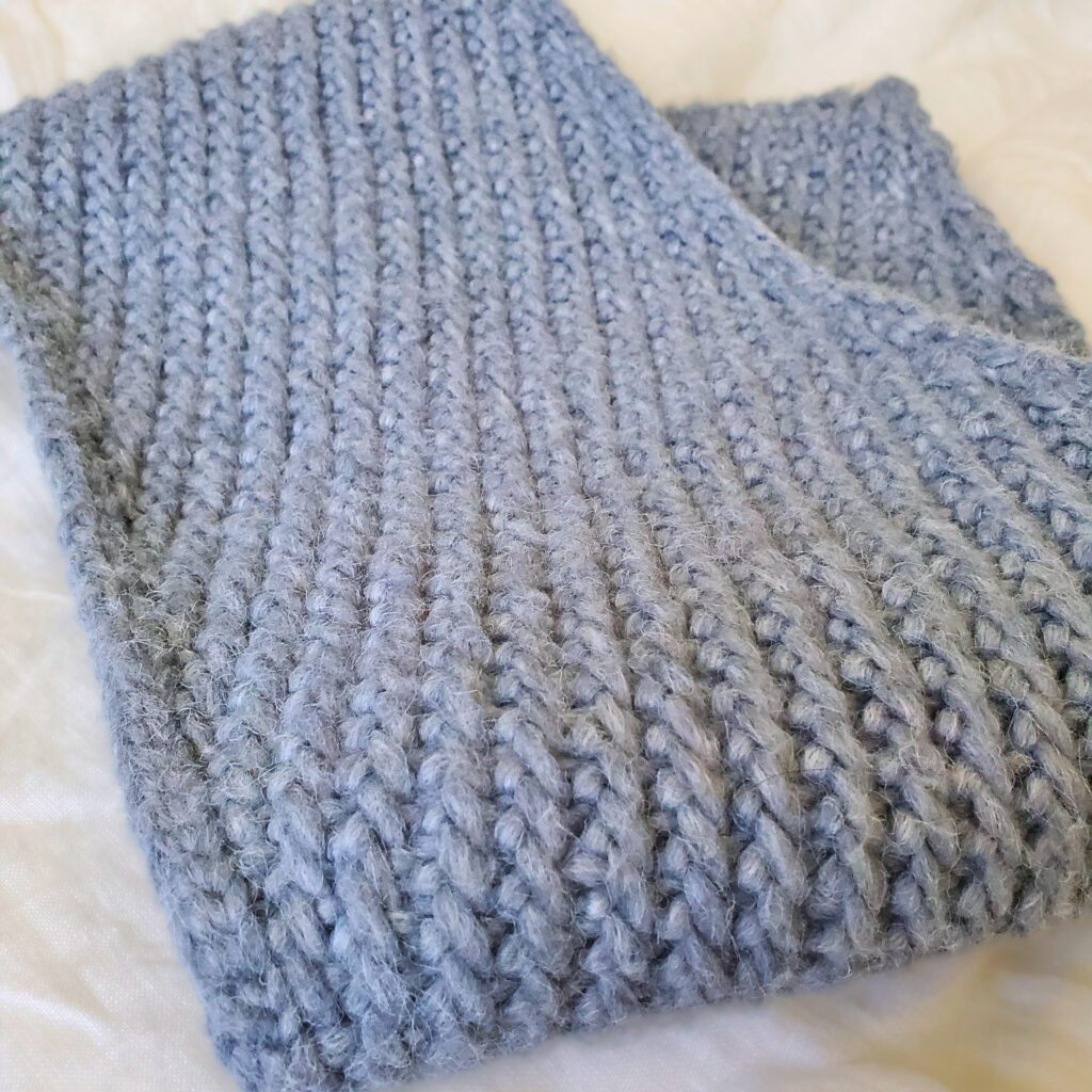 Half Woven Herringbone Infinity Scarf texture