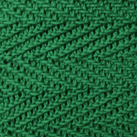 Woven Herringbone Stitch in the round