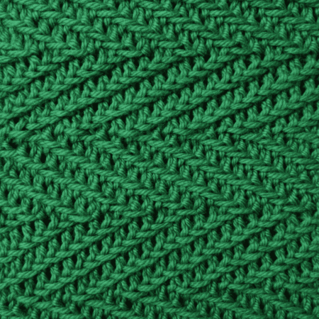 Woven Herringbone Stitch – in the round