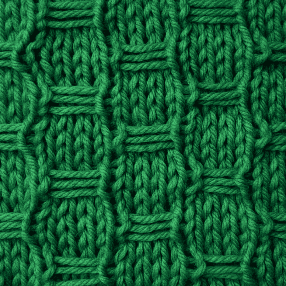 Woven Ladders Stitch in the round