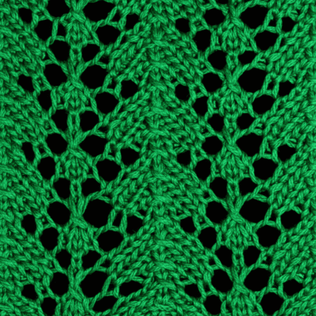 Fancy Horseshoe Stitch – in the round