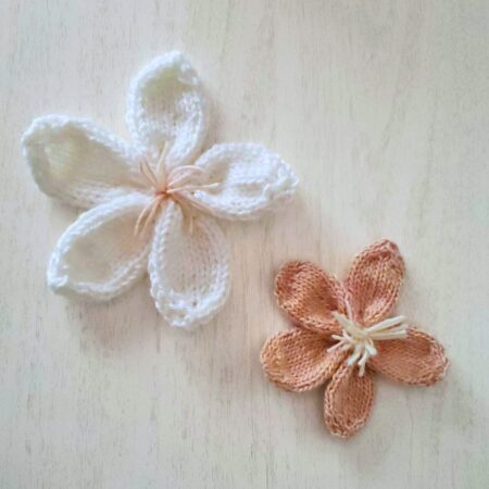 Large Knitted Cherry Blossom Pattern