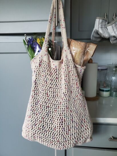 Knitted Cotton Market Bag Now Available in Danish