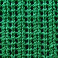 Vertical Feathered Lace Stitch in the round