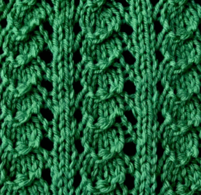 Tiny Shells Stitch in the round